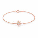 Polaris North Star Chain Bracelet - Rose Gold