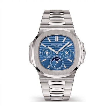 PP Blue Dial White Gold Bracelet Watch