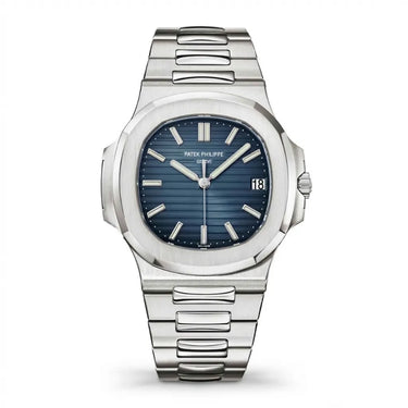 PP Blue Horizontal Dial Stainless Steel Bracelet Watch