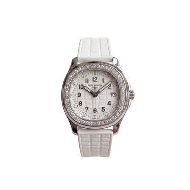 PP White Dial Stone Set Stainless Steel Watch