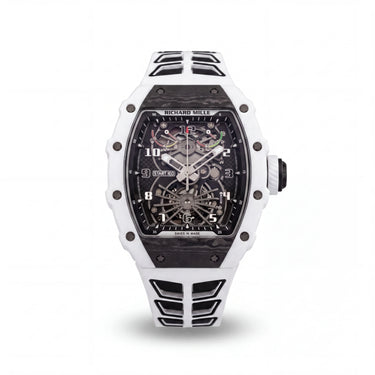 RM Black And White Open Dial Watch