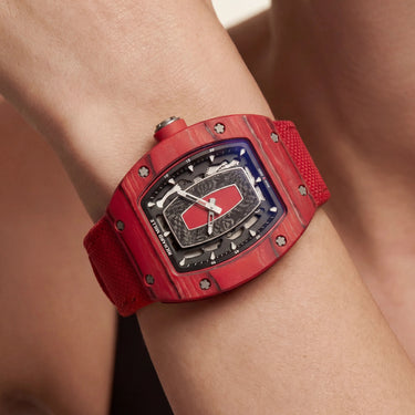 RM Red Panel Dial Watch