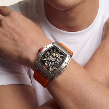 RM Silver Open Dial Watch