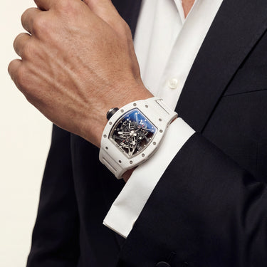 RM White Open Frame Watch
