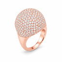 Rosalind Pave Dome Cocktail Ring - Rose Gold