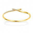 Saskia Pave Crossover Bangle Bracelet