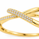 Saskia Pave Crossover Bangle Bracelet