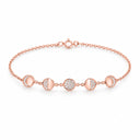 Selena Moon Phase Chain Bracelet - Rose Gold