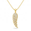 Seraphina Pave Angel Wing Pendant Necklace