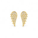 Seraphina Pave Angel Wing Stud Earrings