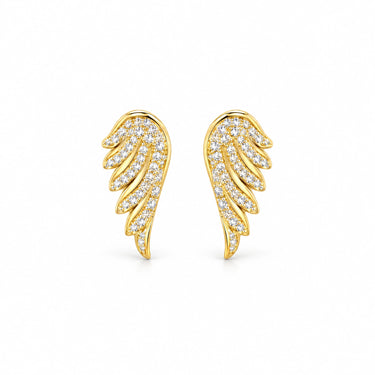 Seraphina Pave Angel Wing Stud Earrings
