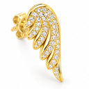 Seraphina Pave Angel Wing Stud Earrings