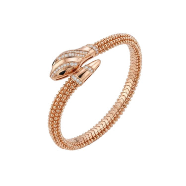 Serpenti Rose Coil Snake Bracelet