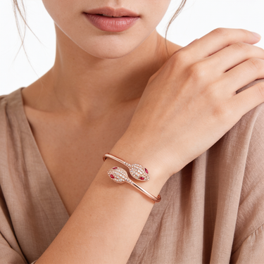 Serpenti Seduttori Pink Eye Snake Bracelet