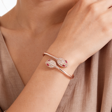 Serpenti Seduttori Pink Eye Snake Bracelet