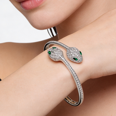 Serpenti Seduttori Twin Snake Cuff Bracelet