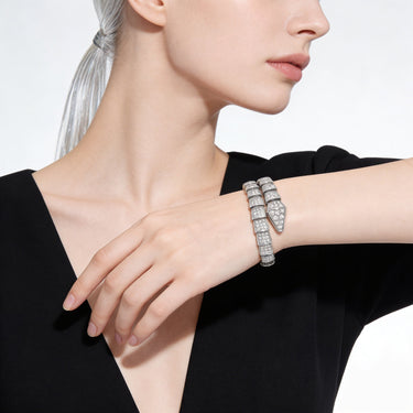 Serpenti Viper Pavé Scale Bracelet