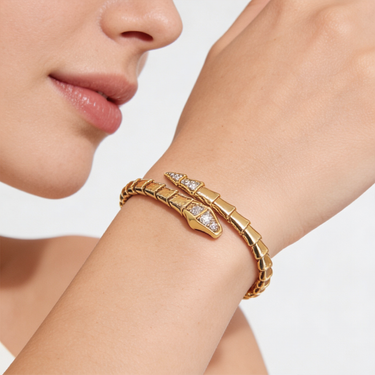 Serpenti Viper Scale Cuff Bracelet