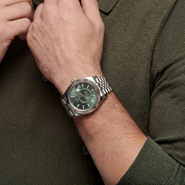 Sky-Dweller Automatic Watch With Dual Time Travel Layout