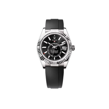 Sky-Dweller Black Dial Oysterflex Men's Watch