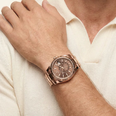 Sky-Dweller Brown Dial Men's Watch
