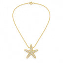 Stella Pave Starfish Pendant Necklace