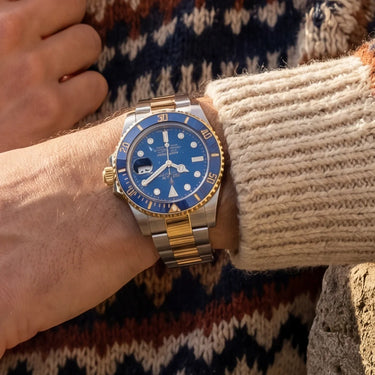 Submariner Blue Diamond Dial Mens Watch