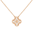 18K Sweet Alhambra Diamond Necklace