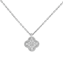 18K Sweet Alhambra Diamond Necklace