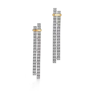 T Edge Drop Earrings