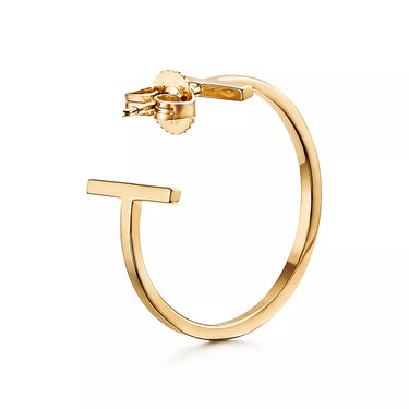 T Hoop Earrings