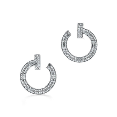 T T1 Open Hoop Earrings