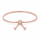 Talia Snake Chain Slider Bracelet - Rose Gold