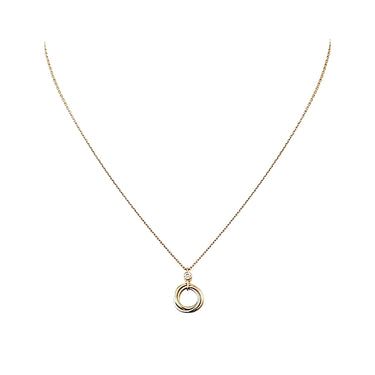 Trinity Interlock Circle Necklace