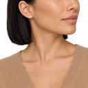 Trinity Trillion Cut Solitaire Stud Earrings