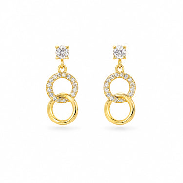 Unita Interlocking Circles Drop Earrings