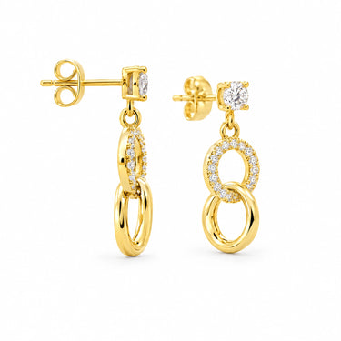 Unita Interlocking Circles Drop Earrings