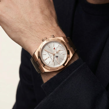 VC Calendar Detail Textured Strap Watch