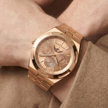 VC Champagne Moonphase Style Calendar Watch