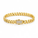 Vera Curb Chain Pave Clasp Bracelet