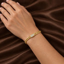 Vera Curb Chain Pave Clasp Bracelet