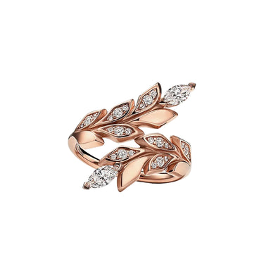 Vine Bypass Leaf Ring