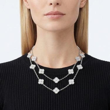 Vintage Alhambra 20 Motifs Long Necklace