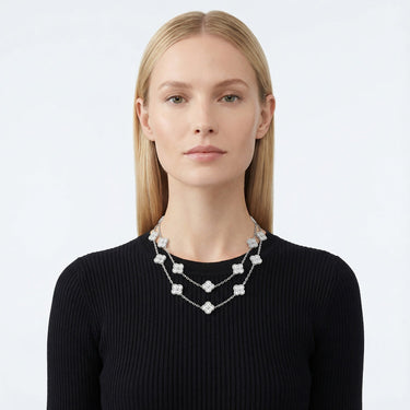 Vintage Alhambra 20 Motifs Long Necklace