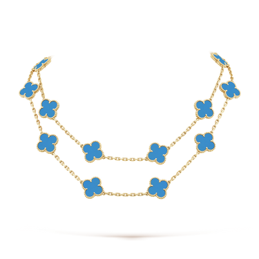 18K Vintage Alhambra 20 Motifs Long Necklace