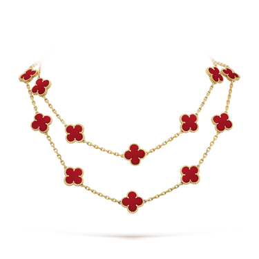 18K Vintage Alhambra 20 Motifs Long Necklace