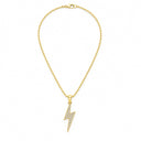Volta Pave Lightning Bolt Pendant Necklace