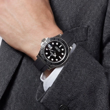 Yacht-Master Black Dial Oysterflex Men's Watch