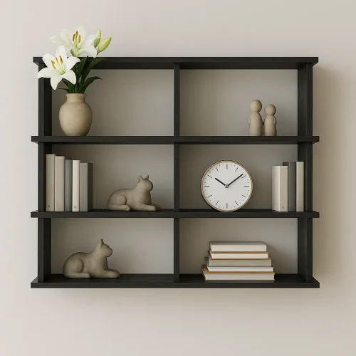 Decorative Wall Shelf with Art-Inspired Styling