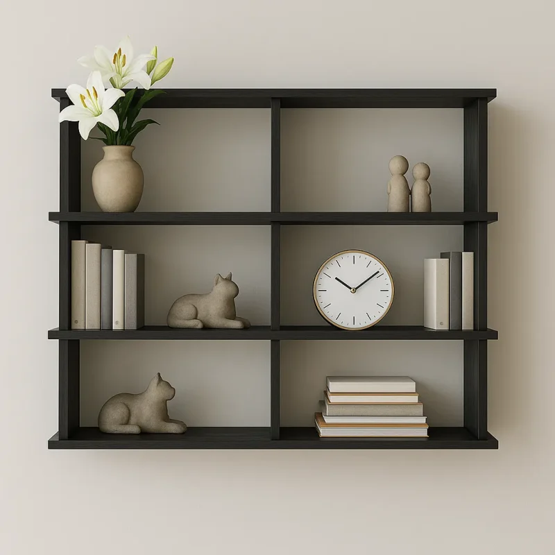 Decorative Wall Shelf with Art-Inspired Styling
